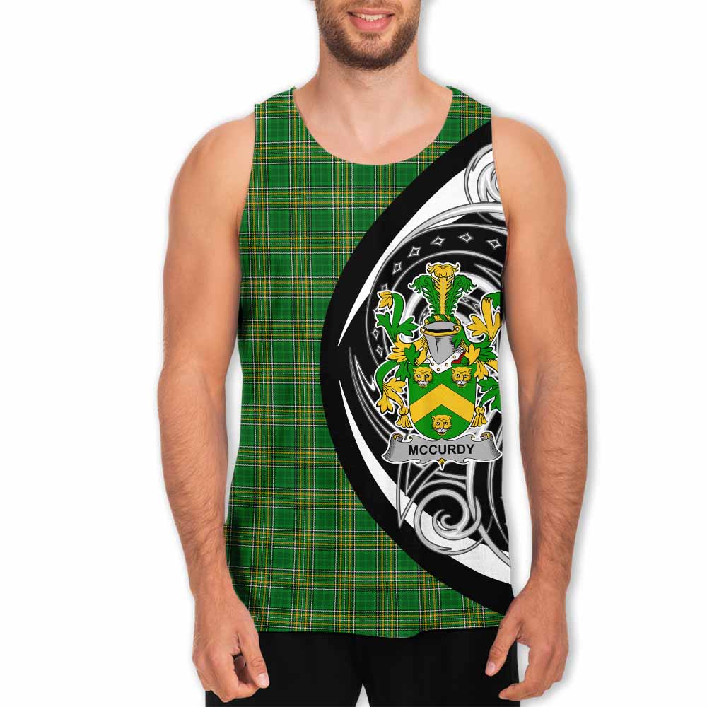 Tartan Vibes Clothing McCurdy Irish Clan Men's Tank Top Celtic Circle Style