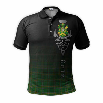 McCurdy Irish Clan Polo Shirt with Coat of Arms Erin Go Bragh Celtic Inspired