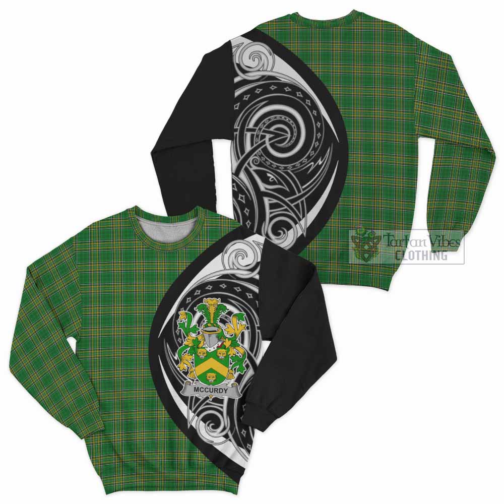 Tartan Vibes Clothing McCurdy Irish Clan Sweatshirt Celtic Circle Style