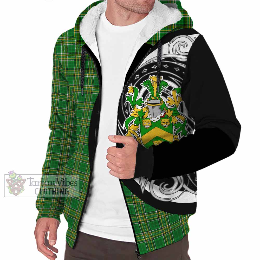 Tartan Vibes Clothing McCurdy Irish Clan Sherpa Hoodie Celtic Circle Style