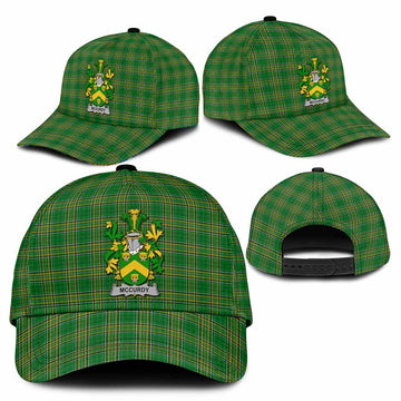 McCurdy Irish Clan Tartan Classic Cap with Coat of Arms
