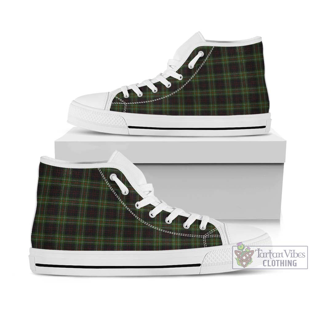 Mcdermott Tartan High Top Shoes Kid High Top - White Sole - Tartan Vibes Clothing