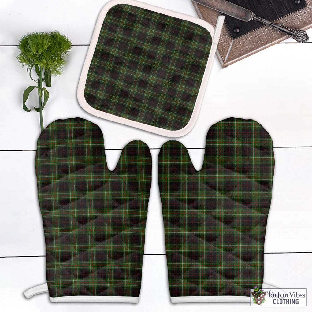 Mcdermott Tartan Combo Oven Mitt & Pot-Holder Combo 2 Oven Mitt & 1 Pot-Holder Black - Tartan Vibes Clothing