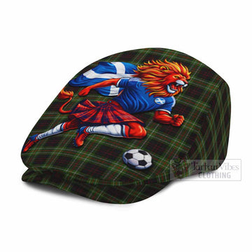 Mcdermott Scotland Football Tartan Flat Cap, Jeff Cap Lion Mascot Go Scottish