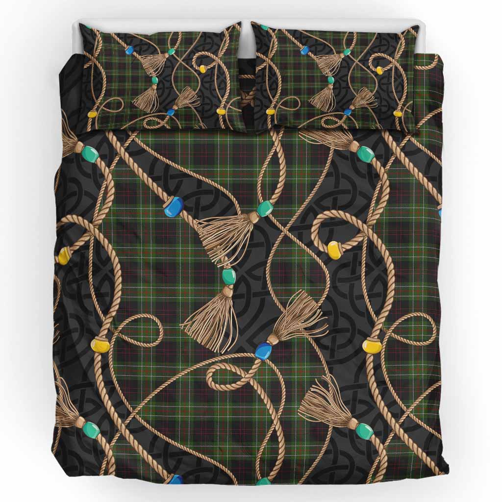 Mcdermott Scottish Tartan Twisted Ropes Stylized Bedding Set UK Bedding Set UK King 91*87 inch - Tartan Vibes Clothing