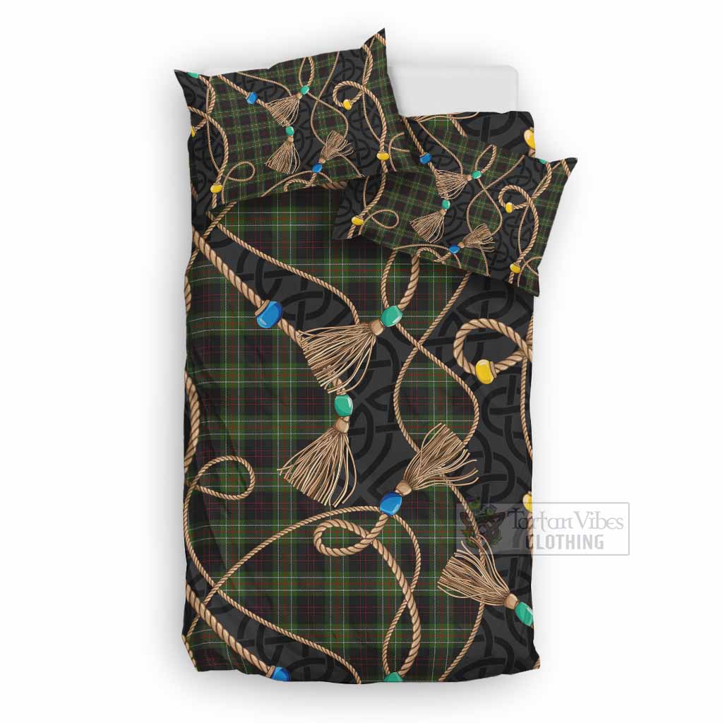 Mcdermott Scottish Tartan Twisted Ropes Stylized Bedding Set UK Bedding Set UK Double 79*79 inch - Tartan Vibes Clothing