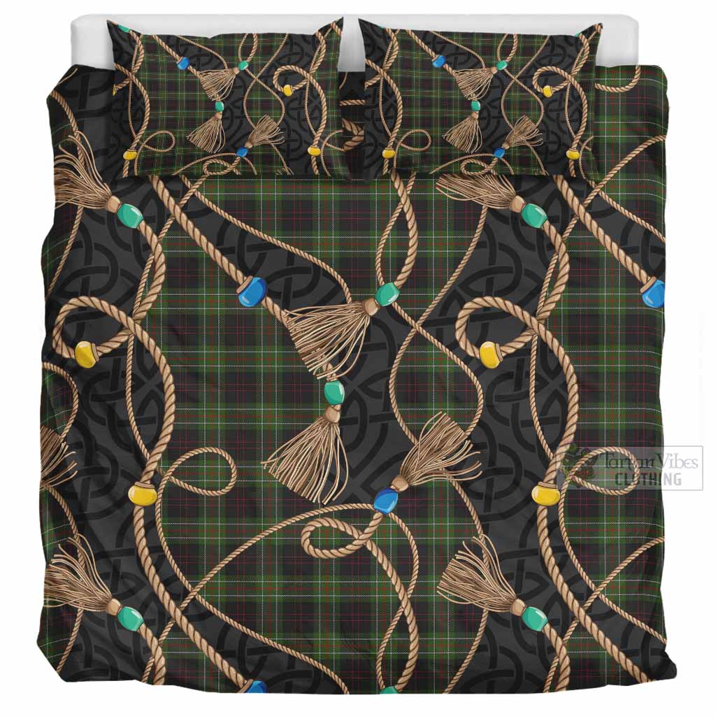 Mcdermott Scottish Tartan Twisted Ropes Stylized Bedding Set UK Bedding Set UK Super King 104*94 inch - Tartan Vibes Clothing