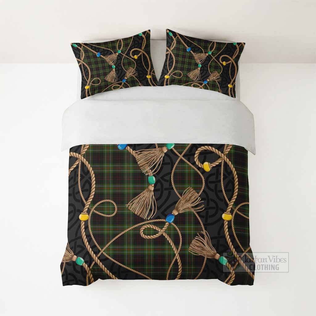 Mcdermott Scottish Tartan Twisted Ropes Stylized Bedding Set - Tartan Vibes Clothing