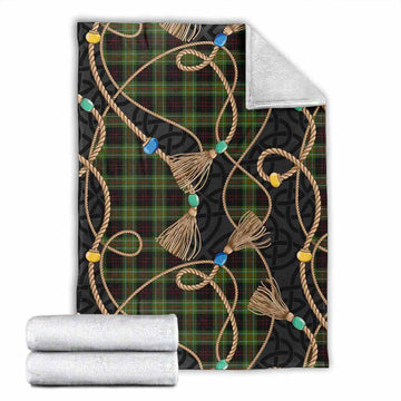 Mcdermott Scottish Tartan Twisted Ropes Stylized Blanket X-Large 59 x 79 inches 150 x 200 cm - Tartan Vibes Clothing