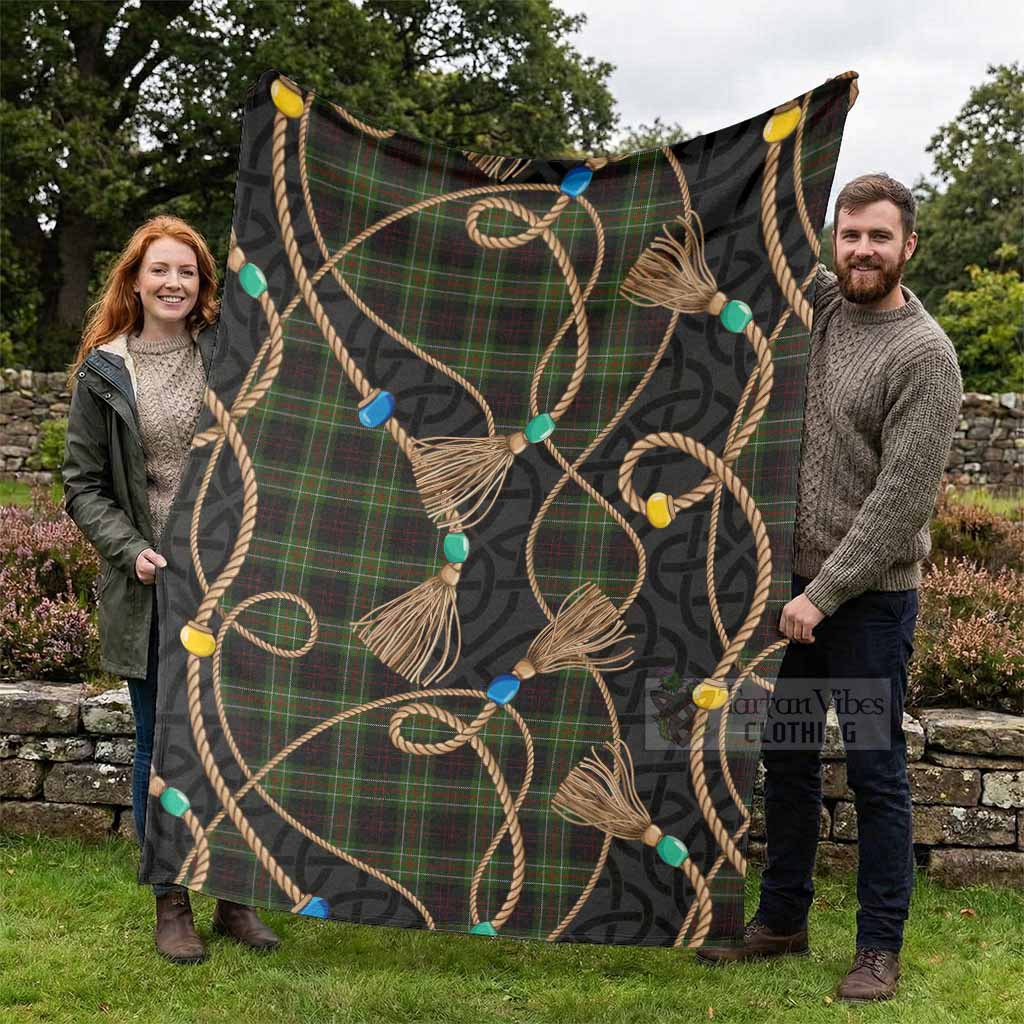 Mcdermott Scottish Tartan Twisted Ropes Stylized Blanket - Tartan Vibes Clothing