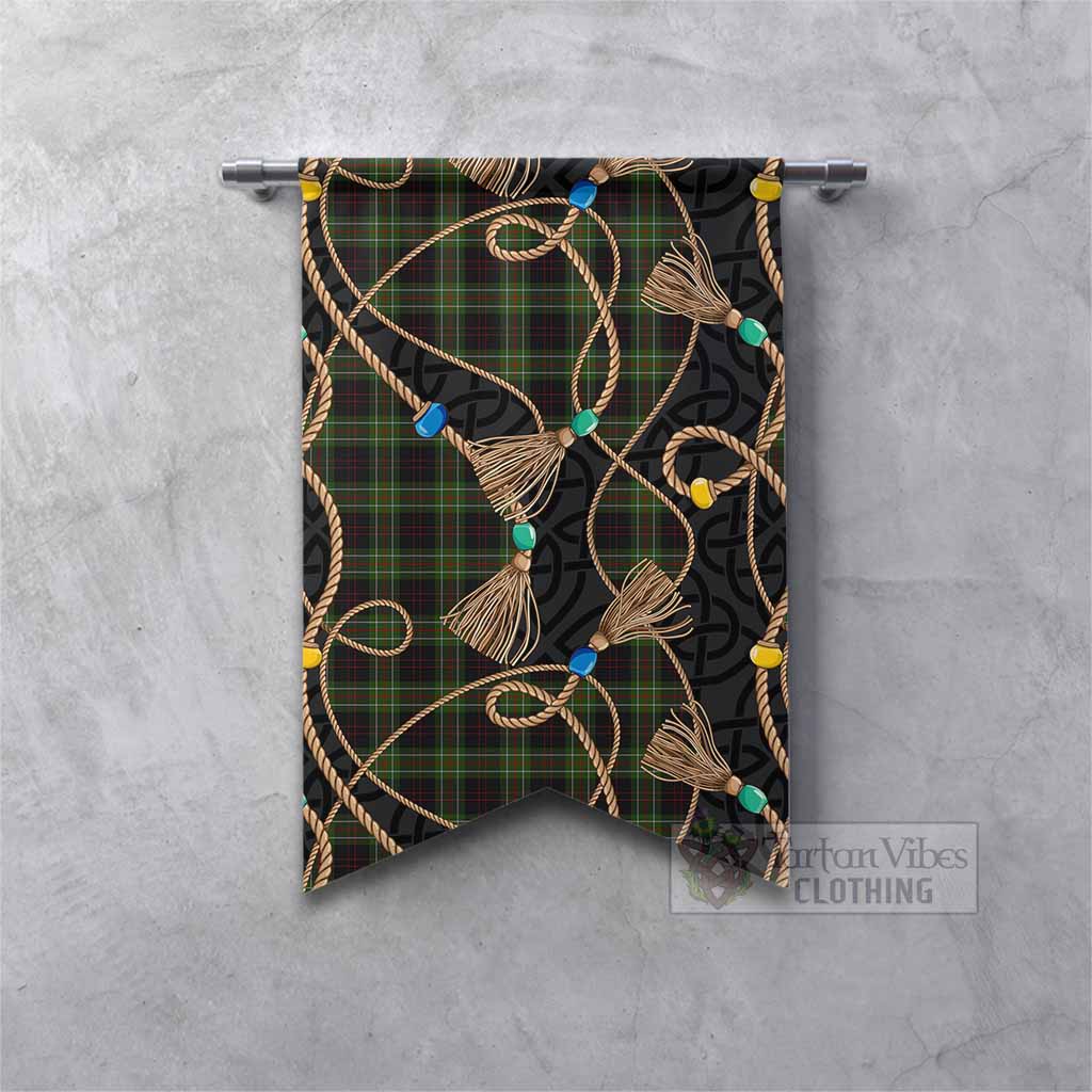 Mcdermott Scottish Tartan Twisted Ropes Stylized Gonfalon Fishtail - Tartan Vibes Clothing