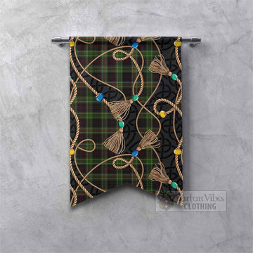 Mcdermott Scottish Tartan Twisted Ropes Stylized Gonfalon Fishtail - Tartan Vibes Clothing