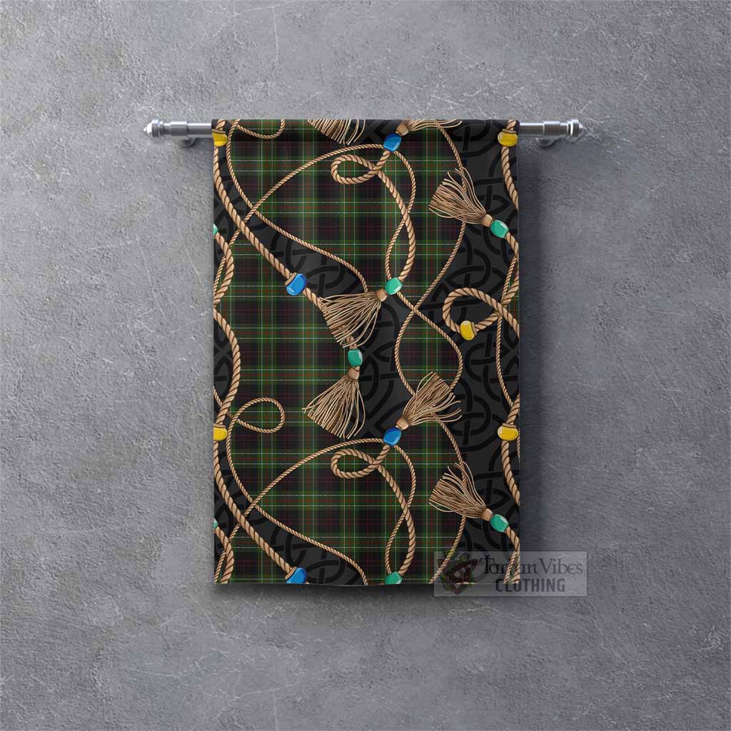 Mcdermott Scottish Tartan Twisted Ropes Stylized Gonfalon Rectangle - Tartan Vibes Clothing