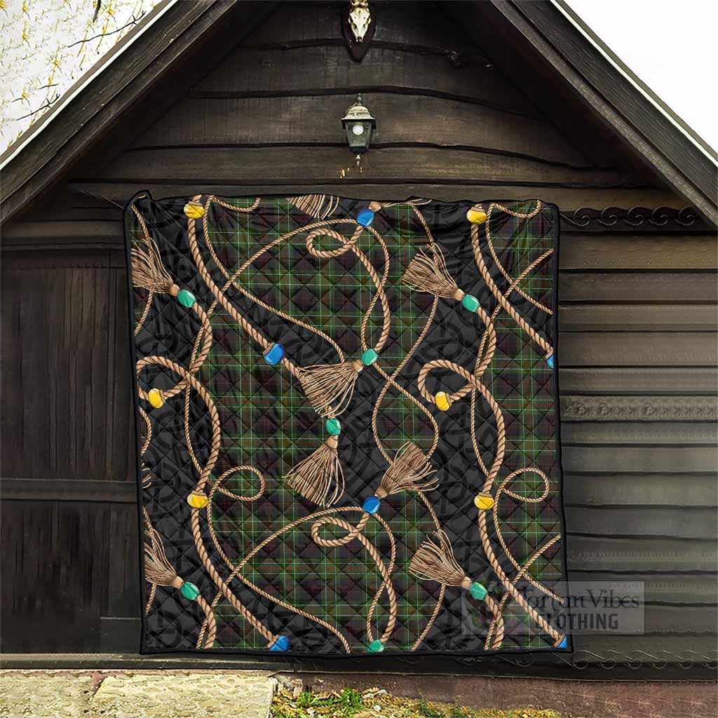 Mcdermott Scottish Tartan Twisted Ropes Stylized Premium Quilt - Tartan Vibes Clothing