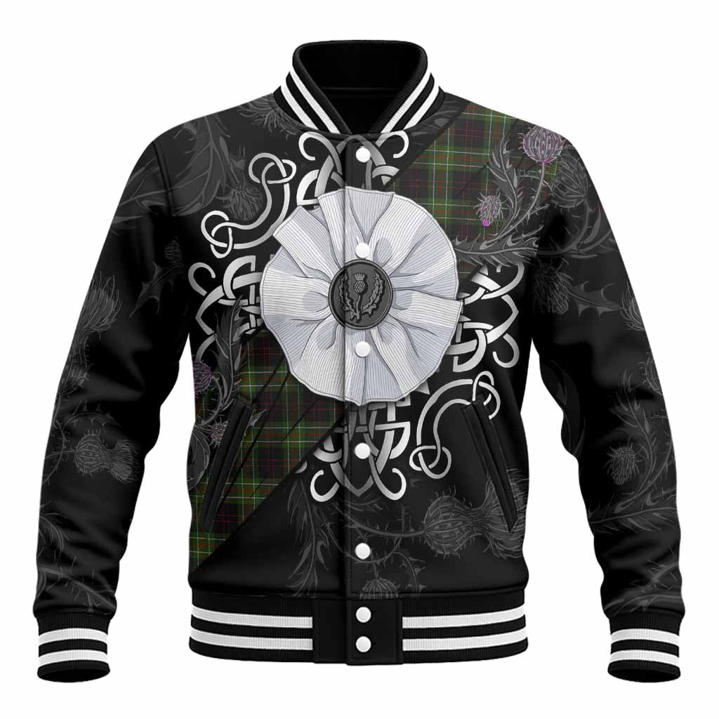 Mcdermott Tartan Baseball Jacket Jacobite White Rose Unisex - Tartan Vibes Clothing