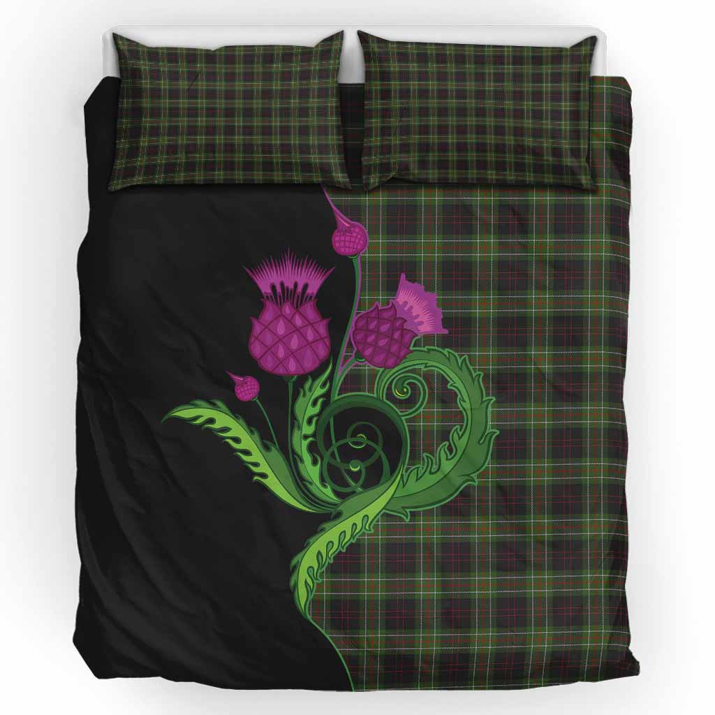 Mcdermott Tartan Bedding Set Traditional Scottish Thistle UK Bedding Set UK King 91*87 inch - Tartan Vibes Clothing
