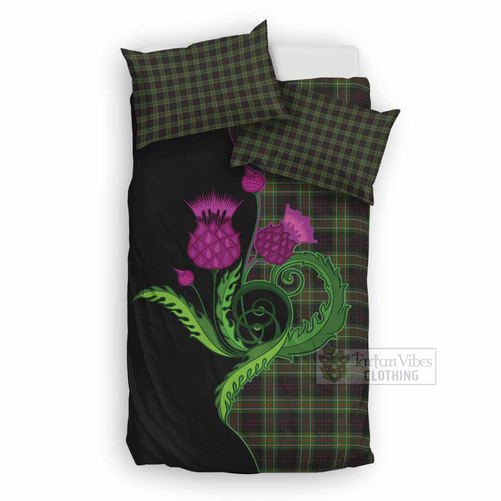 Mcdermott Tartan Bedding Set Traditional Scottish Thistle UK Bedding Set UK Double 79*79 inch - Tartan Vibes Clothing