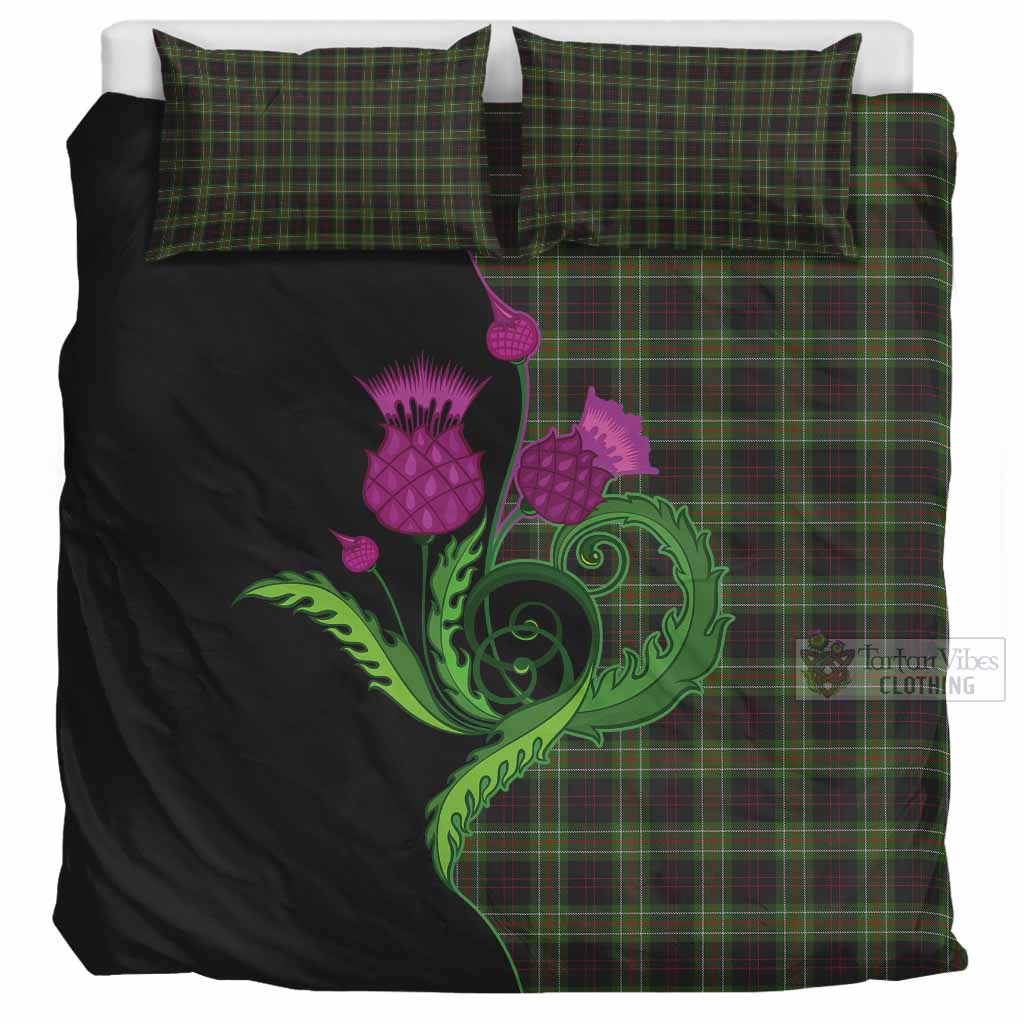 Mcdermott Tartan Bedding Set Traditional Scottish Thistle UK Bedding Set UK Super King 104*94 inch - Tartan Vibes Clothing