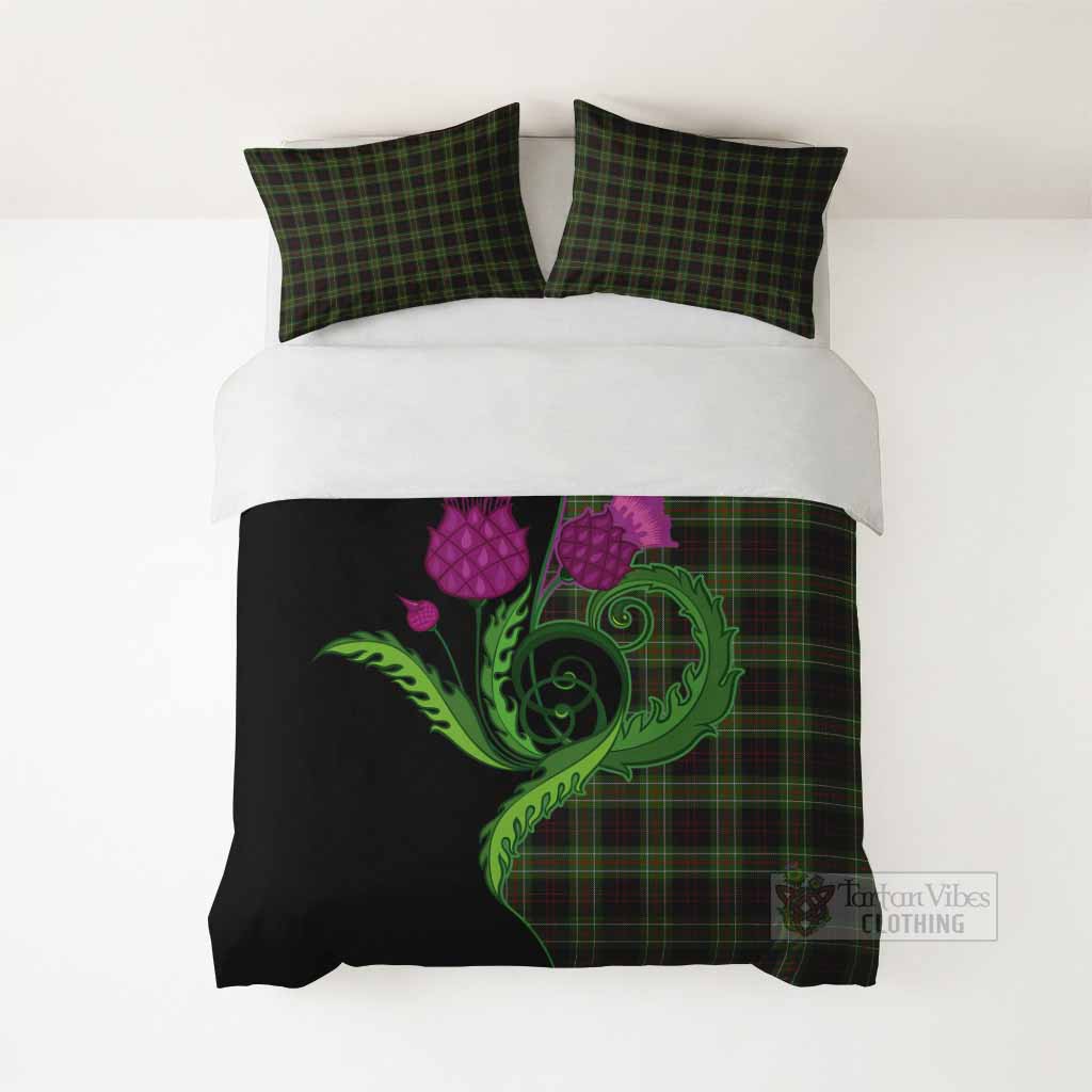 Mcdermott Tartan Bedding Set Traditional Scottish Thistle - Tartan Vibes Clothing