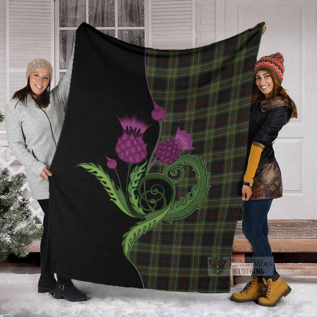 Mcdermott Tartan Blanket Traditional Scottish Thistle - Tartan Vibes Clothing