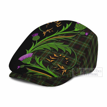Mcdermott Tartan Flat Cap, Jeff Cap Scottish Thistle Pride Heritage Art - Tartan Vibes Clothing