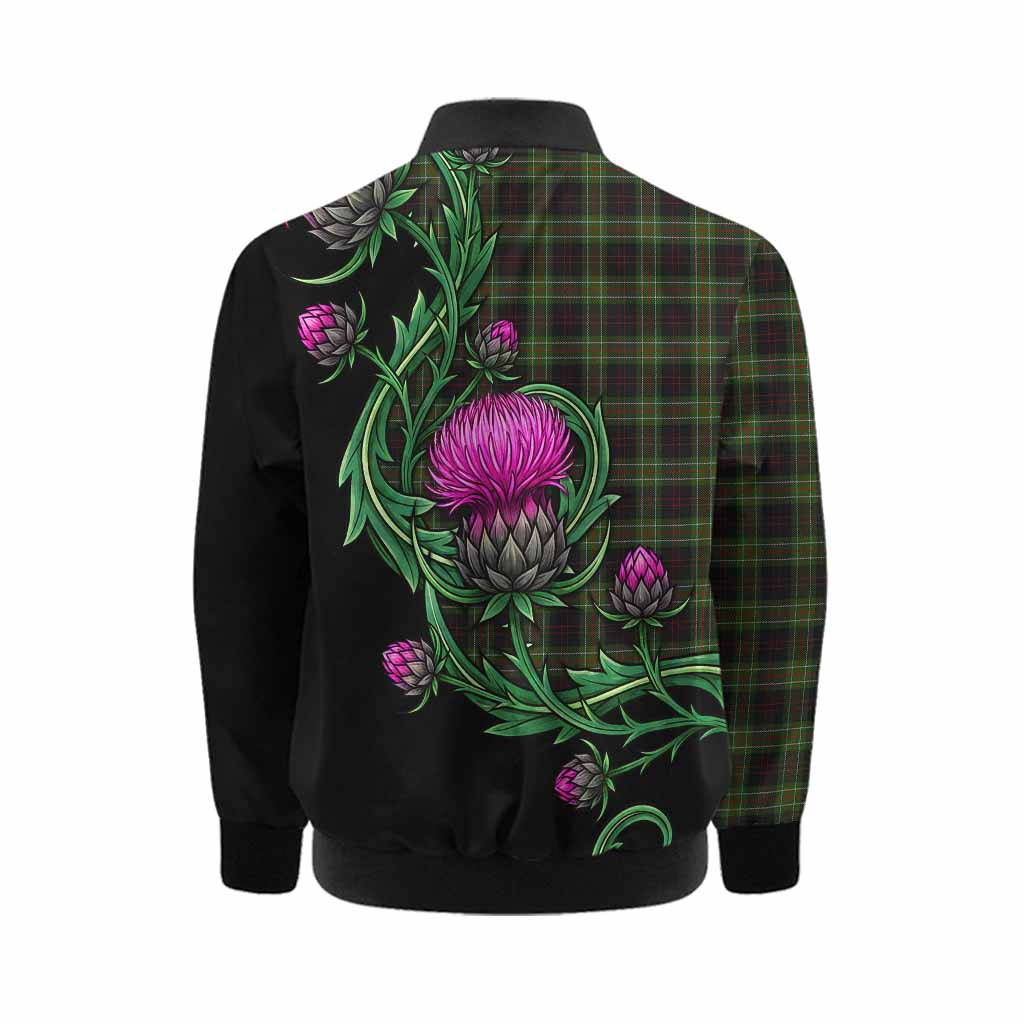 Mcdermott Tartan Kid Bomber Jacket Resilient Scottish Thistle Kid - Tartan Vibes Clothing