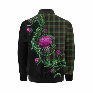 Mcdermott Tartan Kid Bomber Jacket Resilient Scottish Thistle Kid - Tartan Vibes Clothing