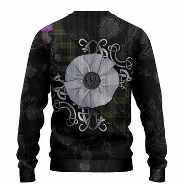 Mcdermott Tartan Knitted Sweater Jacobite White Rose - Tartan Vibes Clothing