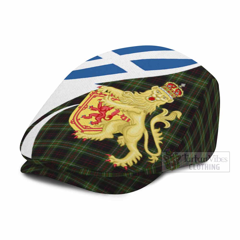 Mcdermott Tartan Lion Rampant Flat Cap, Jeff Cap Classic Scottish Style