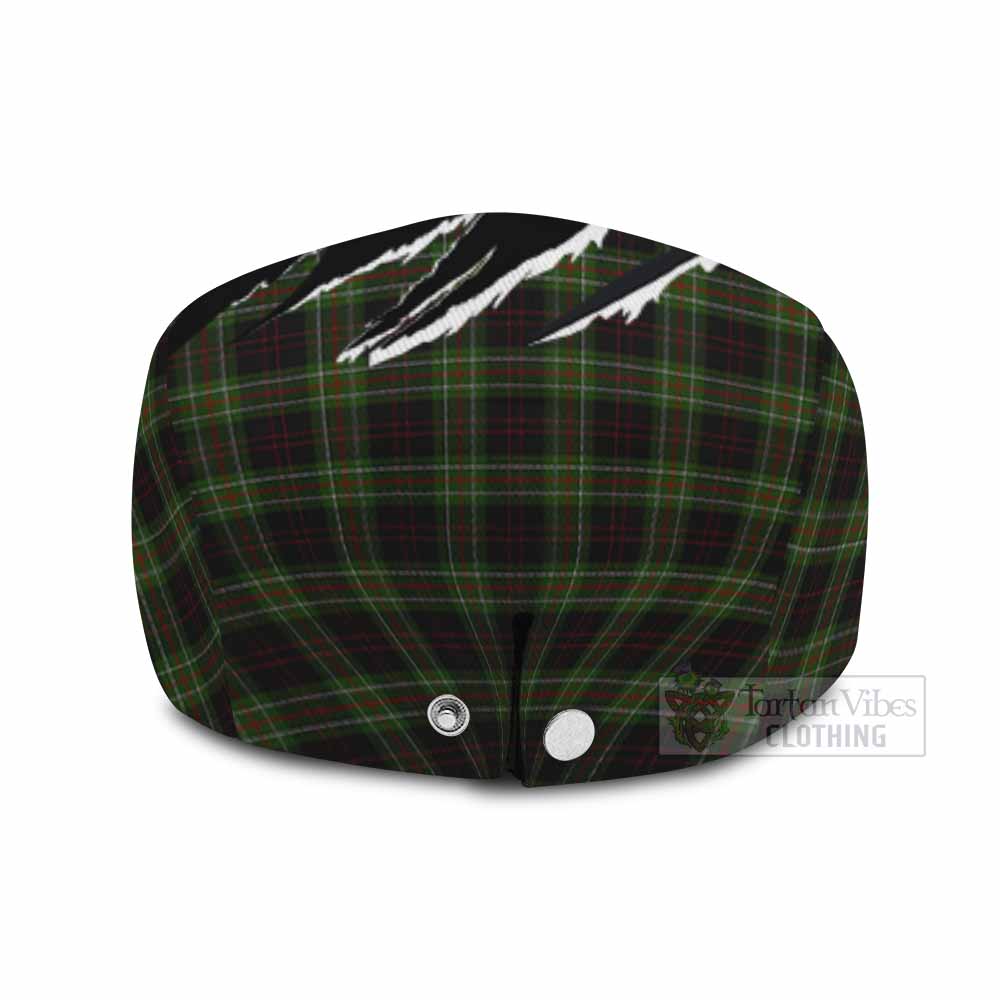 Mcdermott Tartan Loch Ness Monster Flat Cap, Jeff Cap Celtic Knot Nessie Art