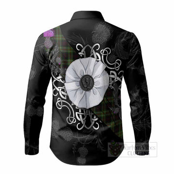 Mcdermott Tartan Long Sleeve Button Shirts Jacobite White Rose - Tartan Vibes Clothing