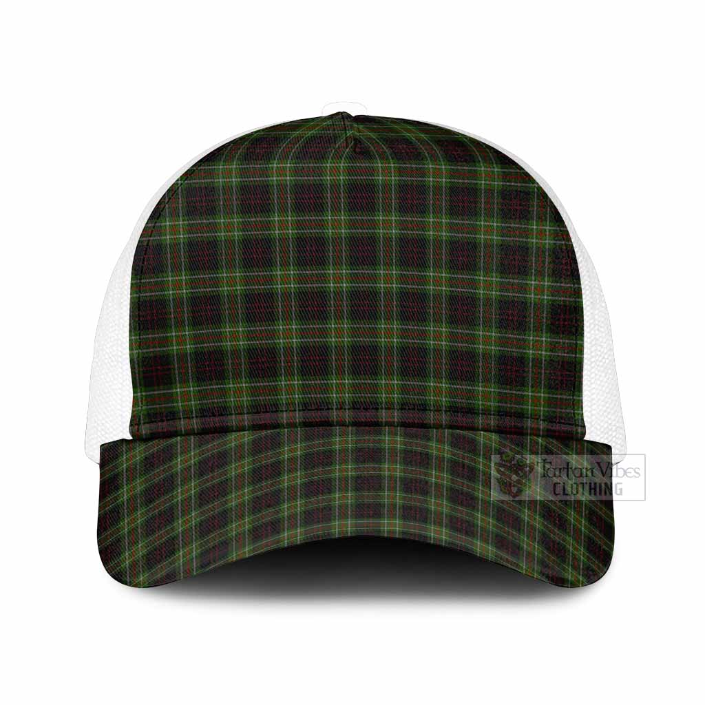 Mcdermott Tartan Mesh Trucker Cap One Size (Adjustable) White - Tartan Vibes Clothing