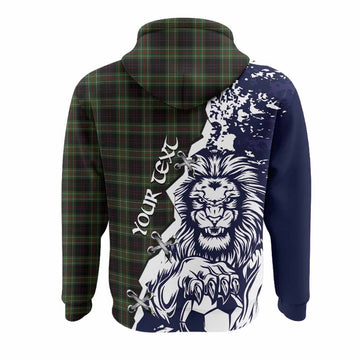Mcdermott Tartan Scottish Hoodie Angry Lion With Soccer Ball Style