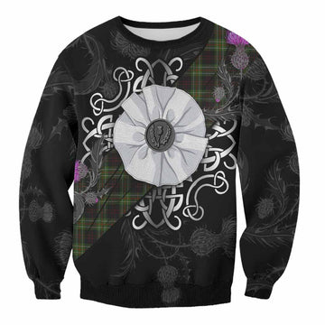 Mcdermott Tartan Sweatshirt Jacobite White Rose Unisex - Tartan Vibes Clothing
