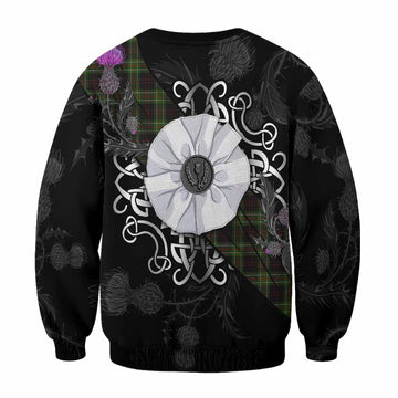 Mcdermott Tartan Sweatshirt Jacobite White Rose - Tartan Vibes Clothing