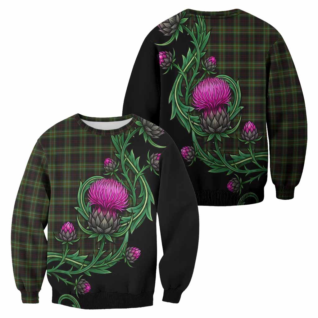 Mcdermott Tartan Sweatshirt Resilient Scottish Thistle - Tartan Vibes Clothing