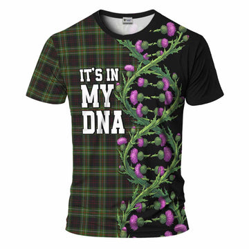 Mcdermott Tartan T-Shirt Scottish Identity Thistle Flower DNA Strand Art