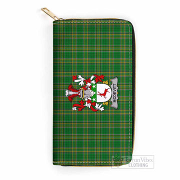 McDevitt Irish Clan Tartan Women's Leather Wallet with Coat of Arms