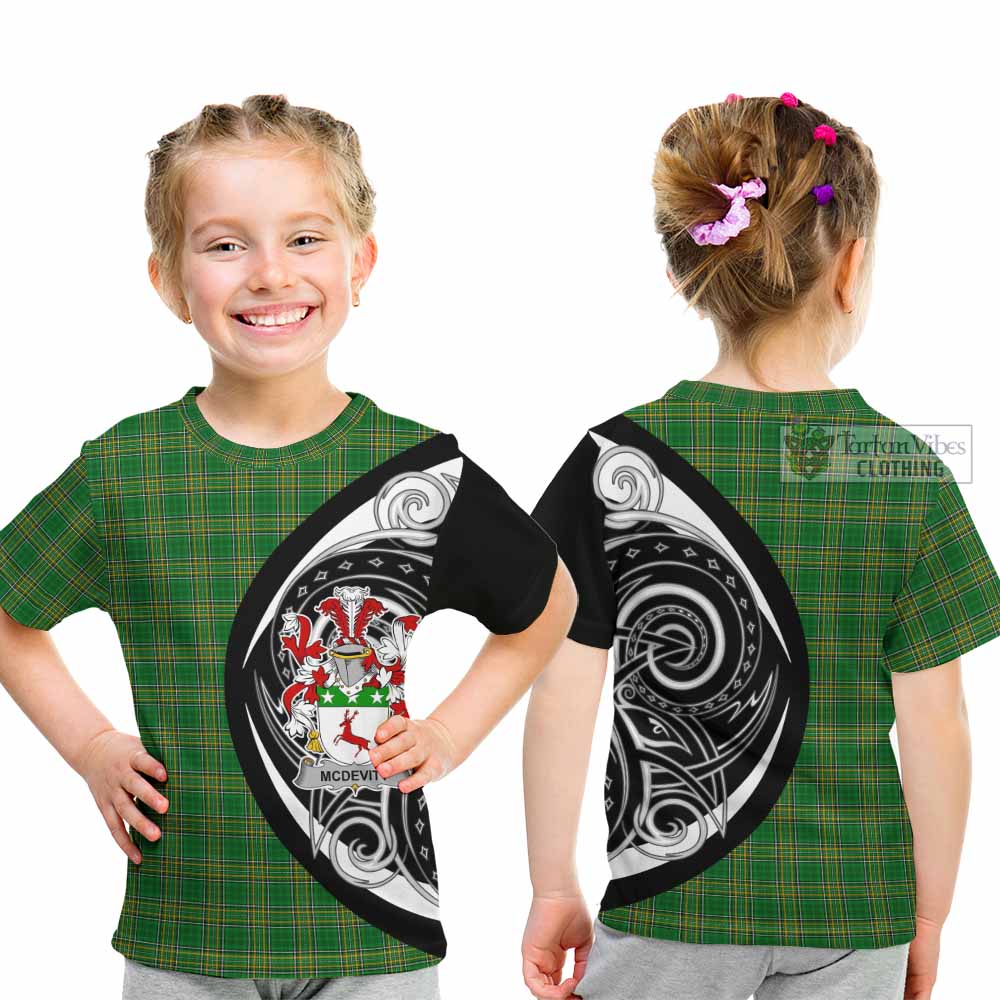Tartan Vibes Clothing McDevitt Irish Clan Kid T-Shirt Celtic Circle Style