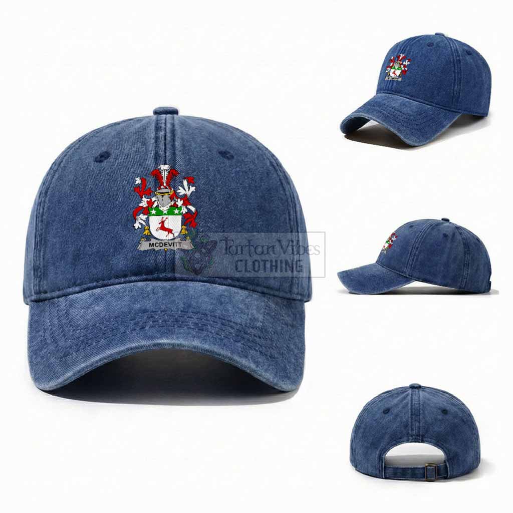 McDevitt Irish Coat of Arms Washed Baseball Cap