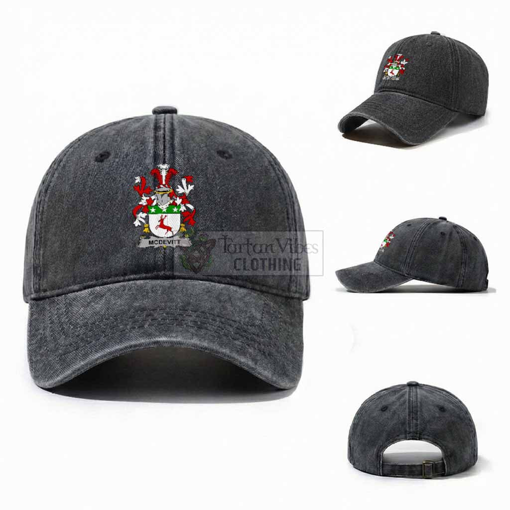 McDevitt Irish Coat of Arms Washed Baseball Cap