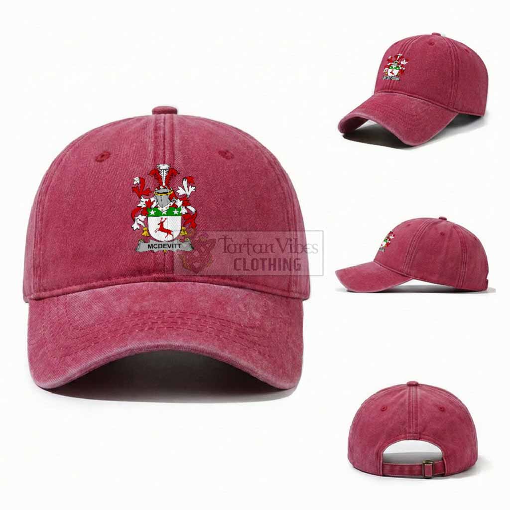 McDevitt Irish Coat of Arms Washed Baseball Cap