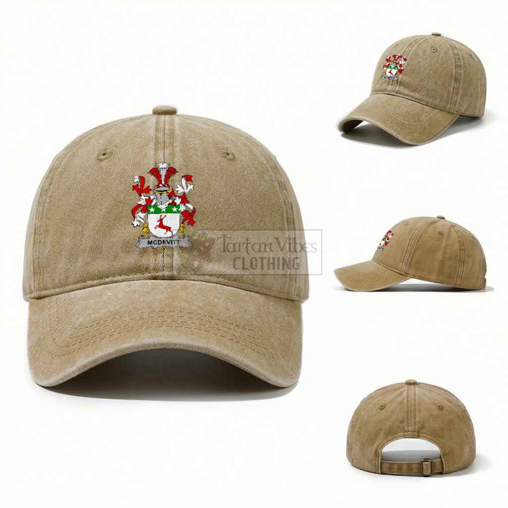 McDevitt Irish Coat of Arms Washed Baseball Cap
