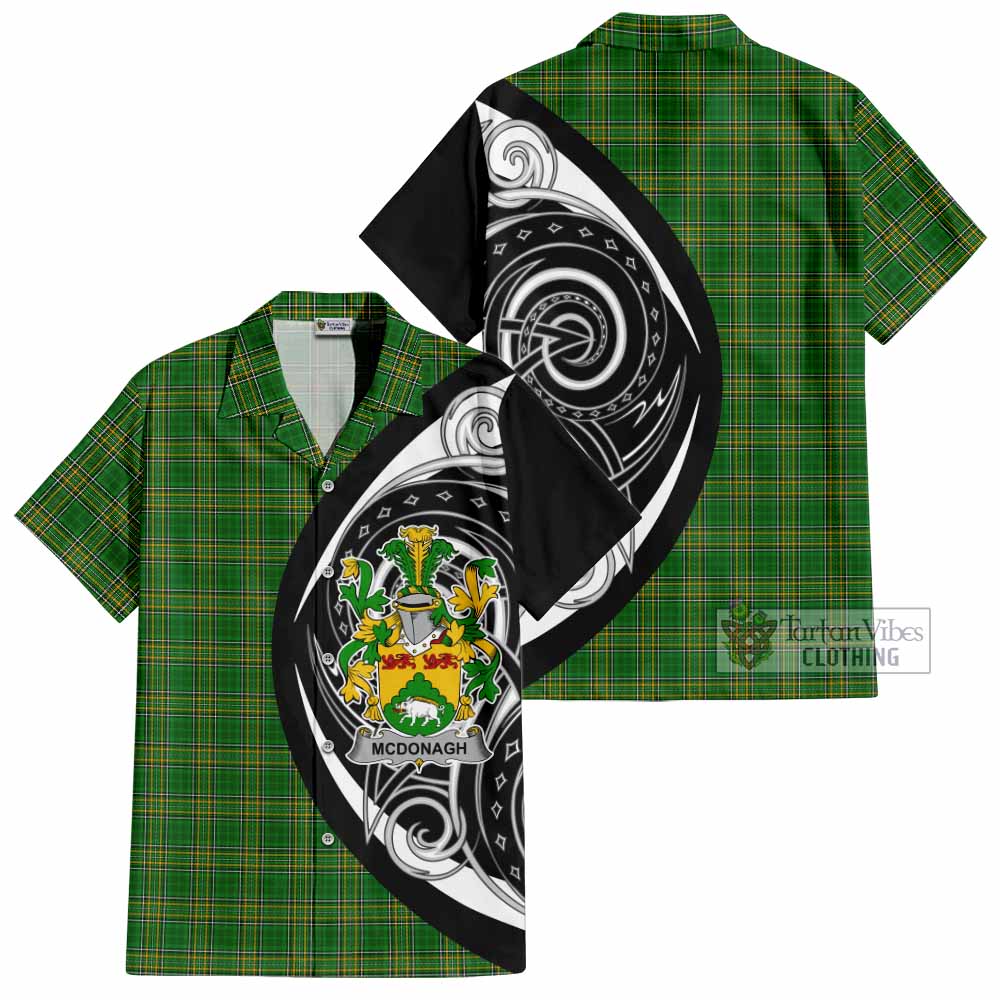 McDonagh Irish Clan Hawaiian Shirt Celtic Circle Style - Tartan Vibes Clothing