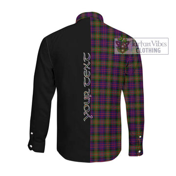 McDonell of Glengarry Modern Tartan Long Sleeve Button Shirt with Family Crest and Half Of Me Style Men's Shirt - Tartanvibesclothing Shop
