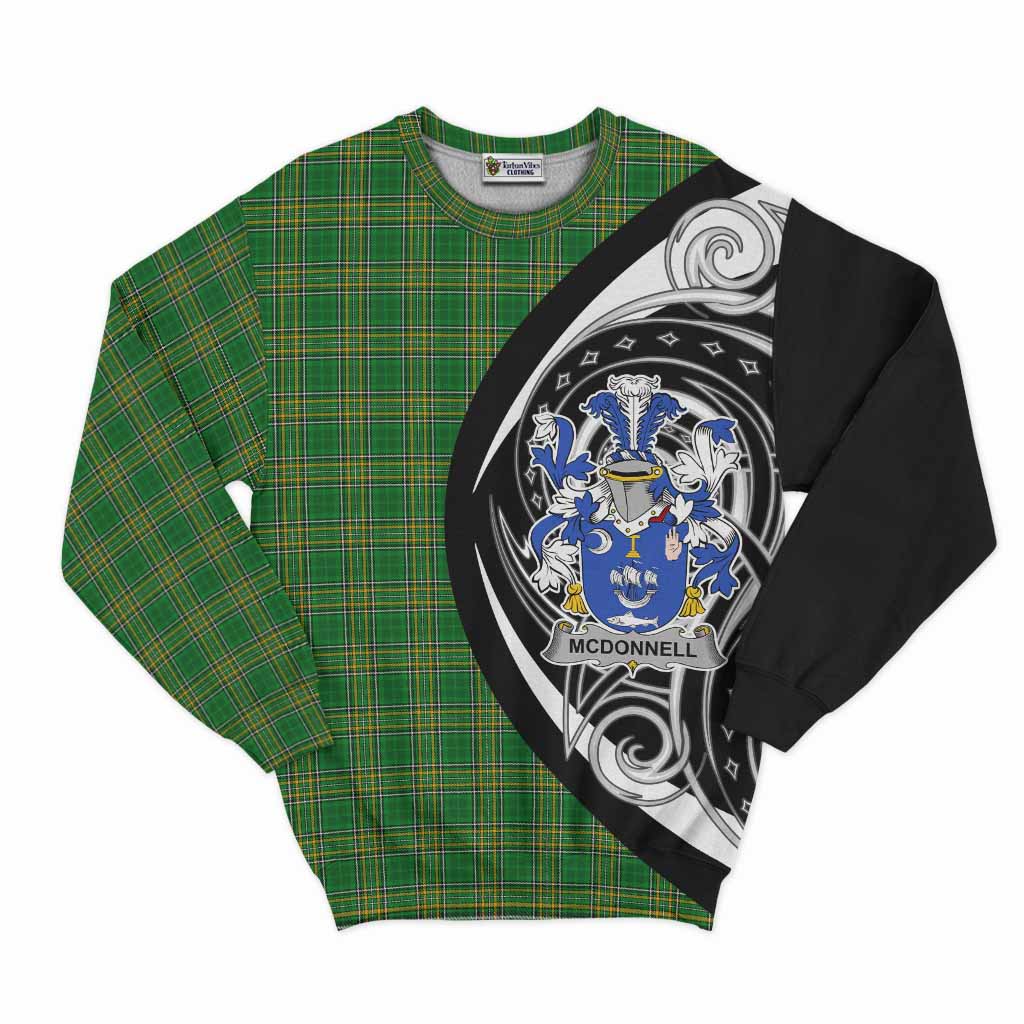 Tartan Vibes Clothing McDonnell Irish Clan Sweatshirt Celtic Circle Style