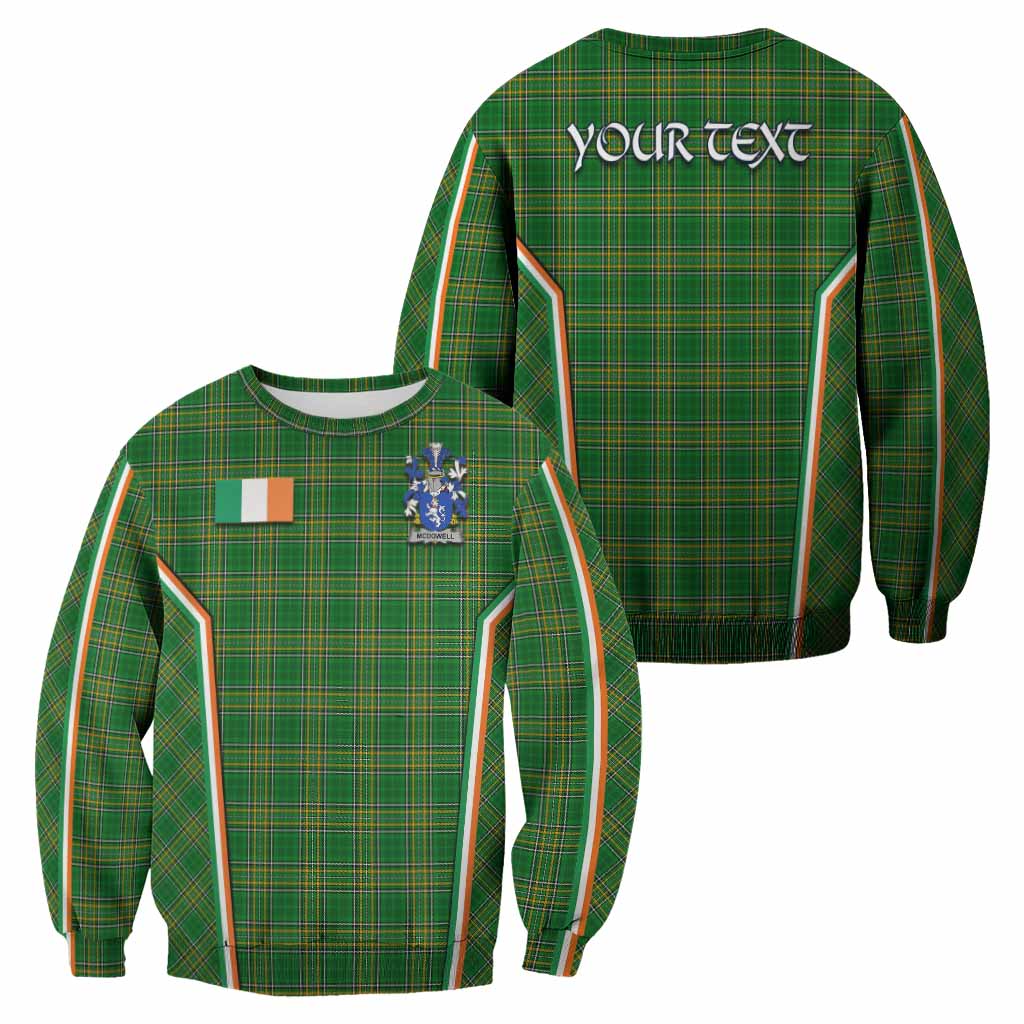 McDowell Irish Clan Coat of Arm Tartan Sweatshirt Flag Style