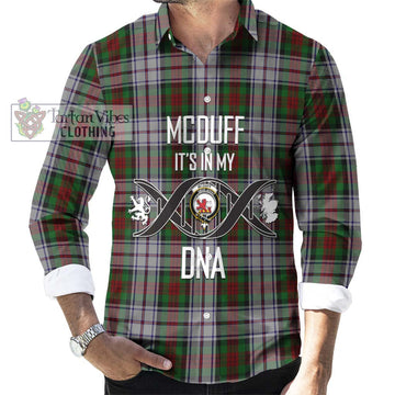 McDuff Dress Tartan Long Sleeve Button Shirt with Family Crest DNA In Me Style Men's Shirt S - Tartanvibesclothing Shop