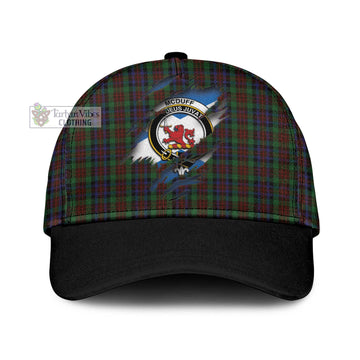Tartan Vibes Clothing McDuff Hunting Tartan Classic Cap with Family Crest In Me Style