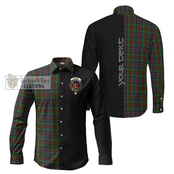 McDuff Hunting Tartan Long Sleeve Button Shirt with Family Crest and Half Of Me Style Men's Shirt S - Tartanvibesclothing Shop